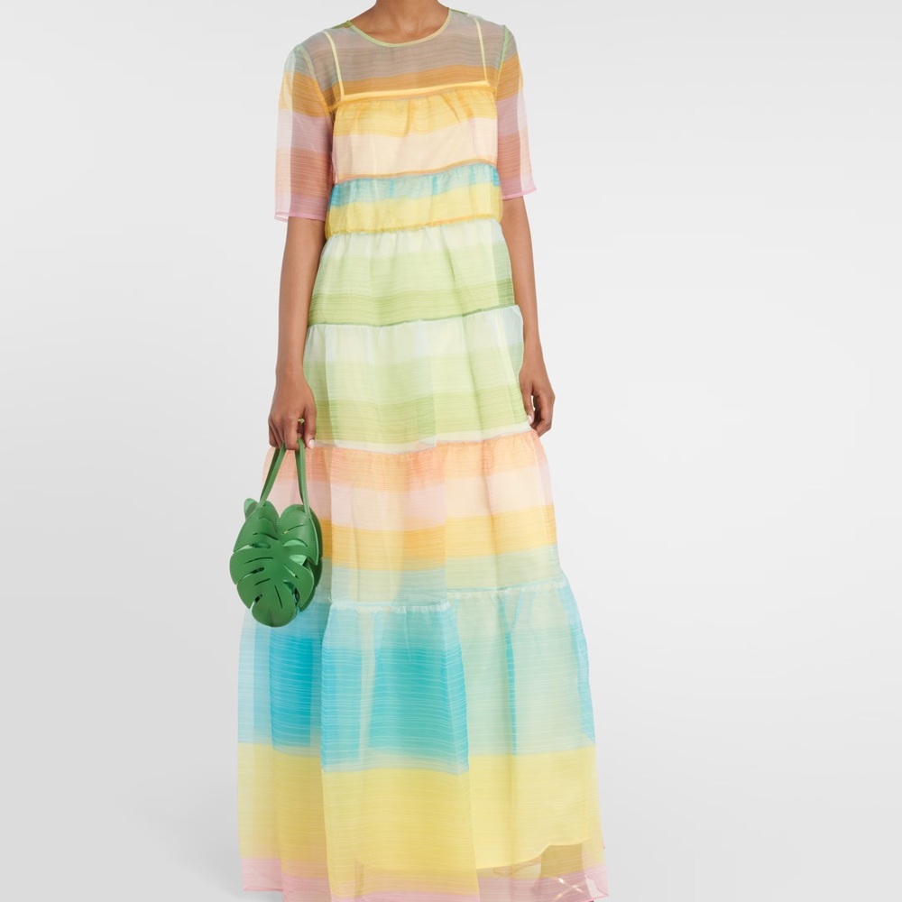 NWT Staud Hyacinth tiered maxi dress